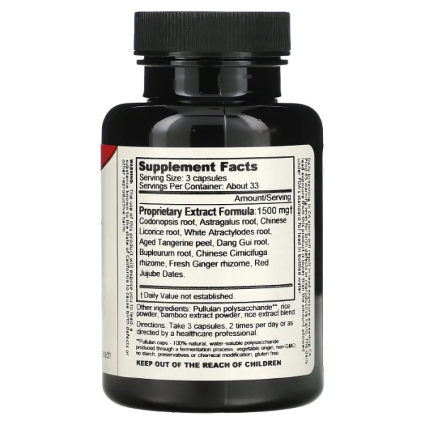 Астрагал и Кодонопсис, Codonopsis & Astragalus, Dragon Herbs, 500 мг, 100 капсул