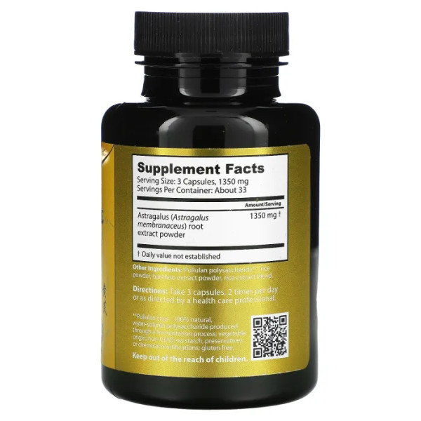 Астрагал, Astragalus, Dragon Herbs, 450 мг, 100 капсул