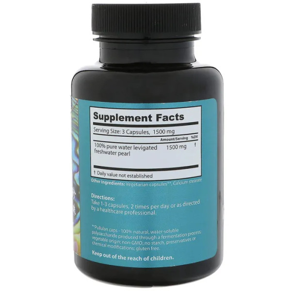 Жемчуг, Pearl, Dragon Herbs, 500 мг, 100 капсул