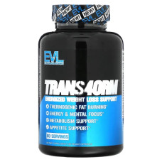 Жироспалювач, активна підтримка зниження ваги, EVLution Nutrition Trans4orm, 120 рослинних капсул