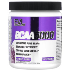 BCAA5000, EVLution Nutrition BCAA5000, порошок смак дикий виноград 258 г