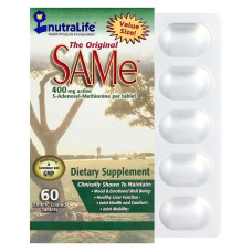 SAMe 400 мг таблетки з кишковорозчинною оболонкою, The Original SAMe NutraLife, 60 таблеток