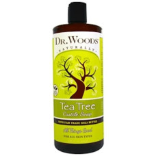 Чисте кастильське мило з чайним деревом та олією ши, Dr. Woods Castile Soap, 946 мл