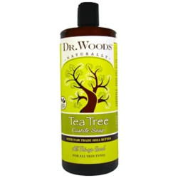 Чистое кастильское мыло с чайным деревом и маслом ши, Dr. Woods Castile Soap, 946 мл