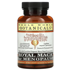 Мака для менопаузи 600 мг, Whole World Botanicals Royal Maca for Menopause, 120 вегетаріанських капсул