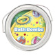 Бомби для ванни, Bath Bombs, Crayola, від 3 років, виноградне варення, лимон, солодка вата та жувальна гумка, з ароматом жувальної гумки, 8 бомб для ванн, 320 г