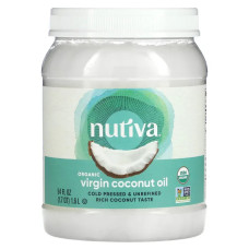 Кокосова олія холодного віджиму, Nutiva Coconut Oil, органічна, 1,6 л.
