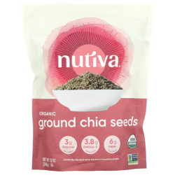 Семена чиа молотые органические, Ground Chia Seeds Nutiva, 340 г