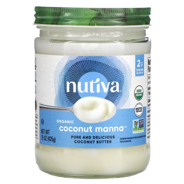 Кокосовое пюре, Coconut Manna, Nutiva, органик, 425 мл