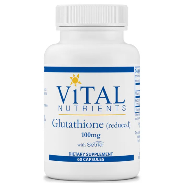 Глутатіон, Glutathione, Vital Nutrients, 100 мг, 60 капсул