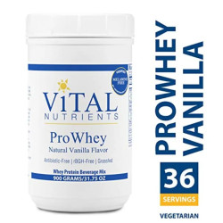 Сывороточный протеин, вкус ванили, порошок, Vital Nutrients ProWhey, 900 г
