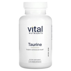 Таурин, Vital Nutrients Taurine, 120 вегетарианских капсул