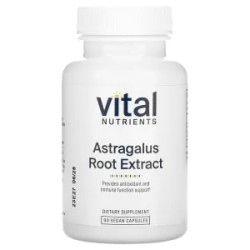 Астрагал 300 мг, экстракт корня, Vital Nutrients Astragalus Root, 90 веганских капсул