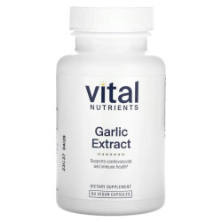 Часник екстракт, Vital Nutrients Garlic Extract, 60 веганських капсул