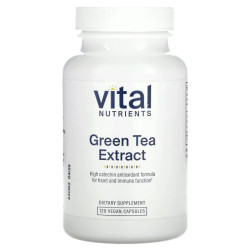 Зеленый чай экстракт 550 мг, Vital Nutrients Green Tea Extract, 120 веганских капсул