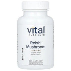 Рейши 500 мг, Vital Nutrients Reishi Mushroom, 60 веганских капсул