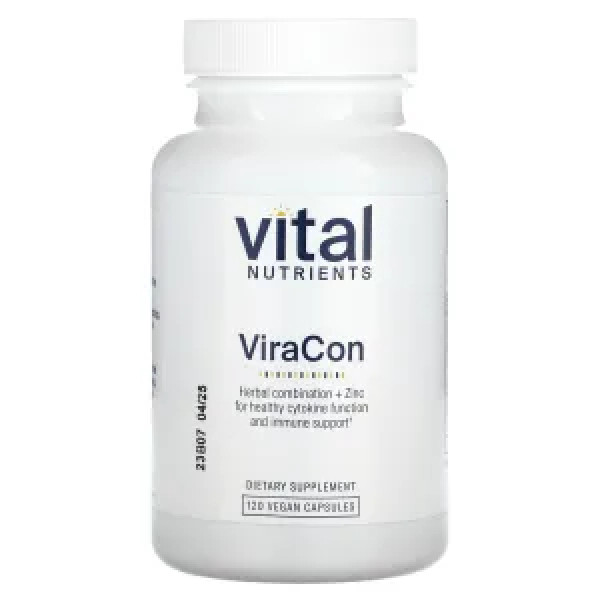 Підтримка імунітету, трав'яна формула, ViraCon, Vital Nutrients, 120 веганських капсул