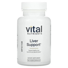 Підтримка печінки, Vital Nutrients Liver Support, 60 веганських капсул