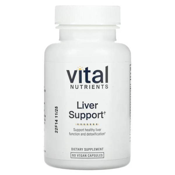 Підтримка печінки, Liver Support, Vital Nutrients, 60 веганських капсул