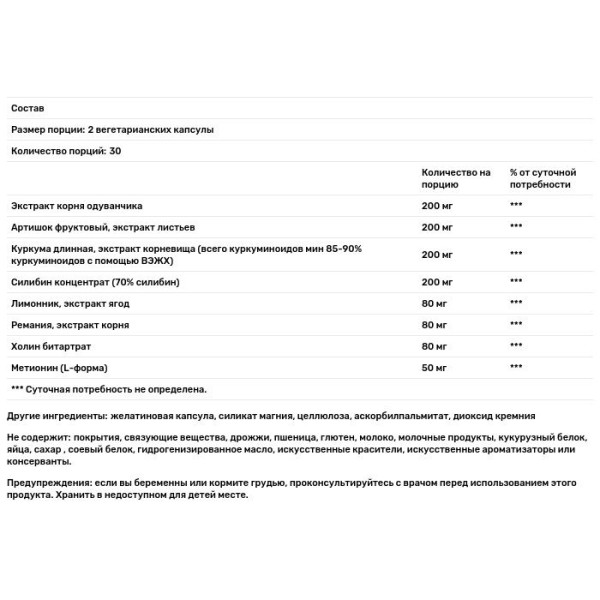 Підтримка печінки, Liver Support, Vital Nutrients, 60 веганських капсул