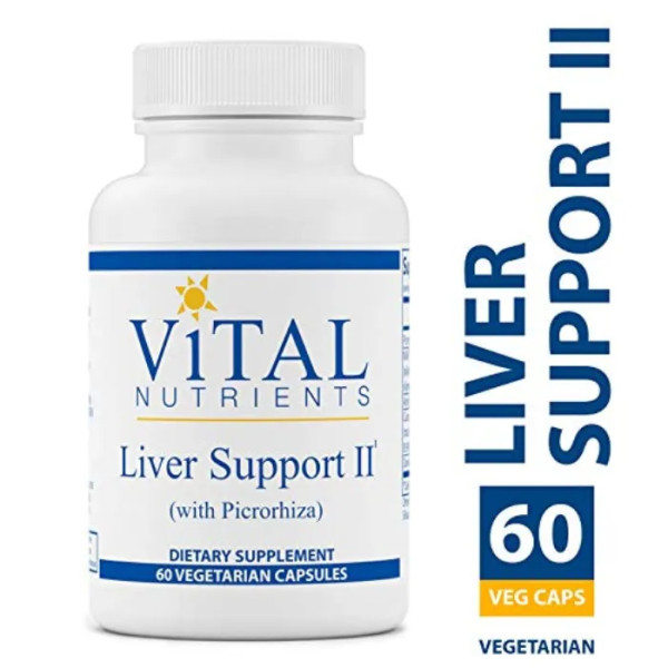 Підтримка печінки, Liver Support II, Vital Nutrients, 60 вегетаріанських капсул
