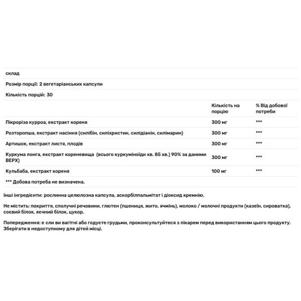 Підтримка печінки, Liver Support II, Vital Nutrients, 60 вегетаріанських капсул