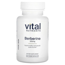 Берберін 200 мг, Vital Nutrients Berberine, 60 веганських капсул