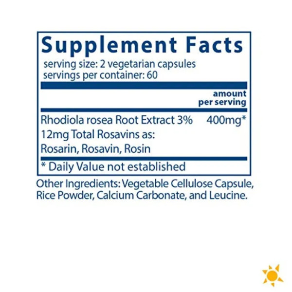 Родіола рожева, екстракт коріння, Rhodiola Rosea 3%, Vital Nutrients, 200 мг, 120 вегетаріанських капсул