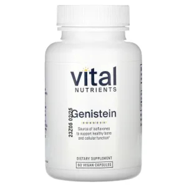 Геністеїн, Genistein, Vital Nutrients, 125 мг, 60 вегетаріанських капсул