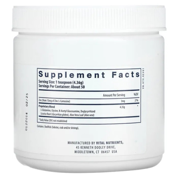 Засіб від печії, Heartburn Tx, Vital Nutrients, порошок, 218 г