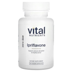 Іпріфлавон, Vital Nutrients Ipriflavone, 90 веганських капсул