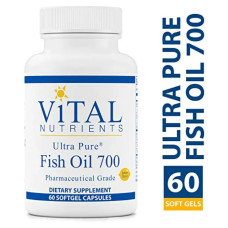 Риб'ячий жир 700 мг, Vital Nutrients Ultra Pure Fish Oil 700, 60 гелевих капсул