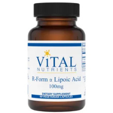 Альфа-ліпоєва кислота 100 мг, Vital Nutrients R-Form Lipoic Acid, 60 вегетаріанських капсул