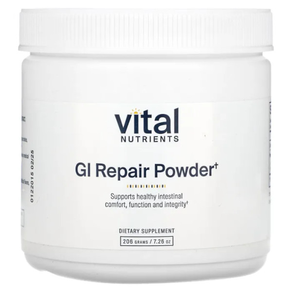 Здоров'я шлунково-кишкового тракту, GI Repair Powder, Vital Nutrients, порошок, 206 г