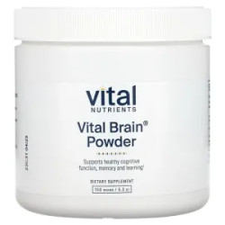Комплекс для памяти и мозга, порошок, без вкуса, Vital Nutrients Vital Brain, 150 г