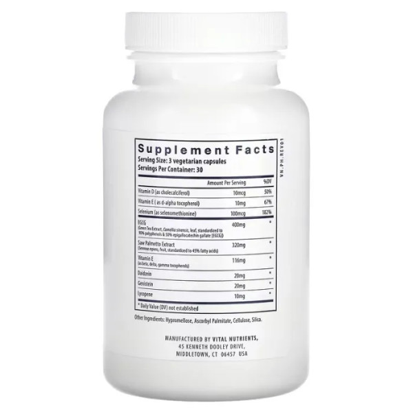 Здоров'я простати, Prostate Health Tx, Vital Nutrients, для чоловіків, 90 вегетаріанських капсул