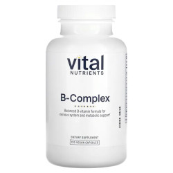 В-комплекс, Vital Nutrients B-Complex, 120 вегетарианских капсул