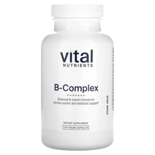В-комплекс, B-Complex, Vital Nutrients, 120 вегетаріанських капсул