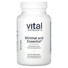 Мультивітаміни та мінерали з антиоксидантами, Vital Nutrients Minimal and Essential, 90 веганських капсул