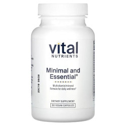 Мультивитамины и минералы с антиоксидантами, Vital Nutrients Minimal and Essential, 90 веганских капсул