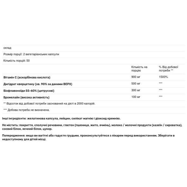 Засіб від алергії, респіраторна та синусова підтримка, Aller-C, Vital Nutrients, 100 веганських капсул
