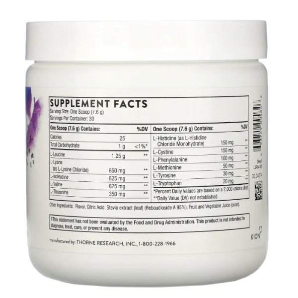Амінокислоти, Amino Complex, Thorne, комплекс, ягідний смак, 228 г
