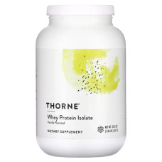 Сывороточный изолят протеина, вкус ваниль, Whey Protein Isolate Thorne, 837 г