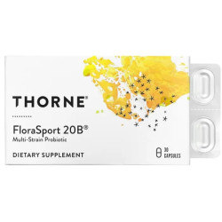 Пробіотики 20B, FloraSport 20B Thorne, 30 капсул