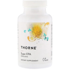 Омега-3 EPA и DHA, Thorne Super EPA DHA, 90 капсул