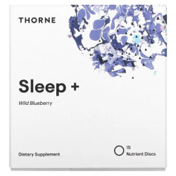 Формула для сну, диски, смак дика чорниця, Thorne Effusio Sleep+, 15 дисків