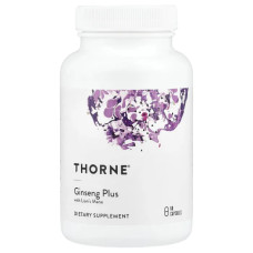 Женьшень с ежовиком гребенчатым, Thorne Ginseng with Lions Mane, 60 капсул