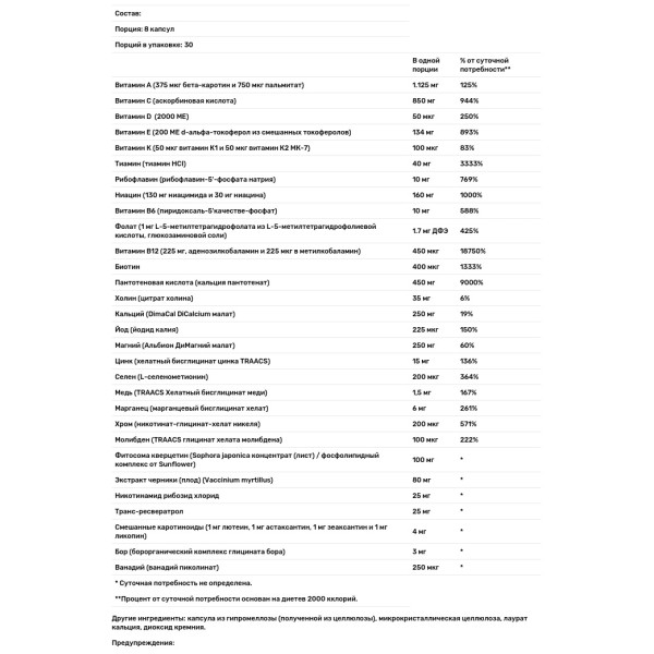 Мультивитамины экстра, Advanced Nutrients, Thorne, 240 вегетарианских капсул