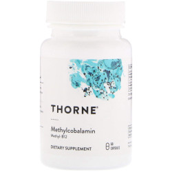 Вітамін В12 (метилкобаламін), Thorne Methylcobalamin, 60 капсул
