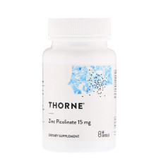 Піколінат цинку 15 мг, Thorne Zinc Picolinate, 60 капсул